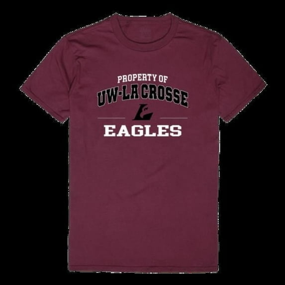 University of Wisconsin-La Crosse Eagles Property College T-Shirt, Maroon - Small