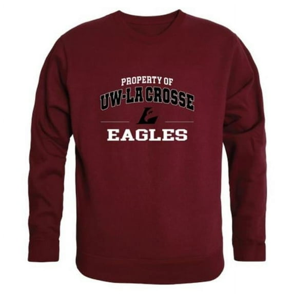 University of Wisconsin-La Crosse Eagles Property of Crewneck Sweatshirt, Maroon - Medium
