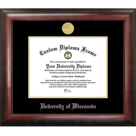 University of Wisconsin - Madison 8" x 10" Gold Embossed Diploma Frame