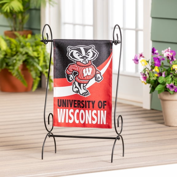 University of Wisconsin-Madison Burlap Flag GDN Size