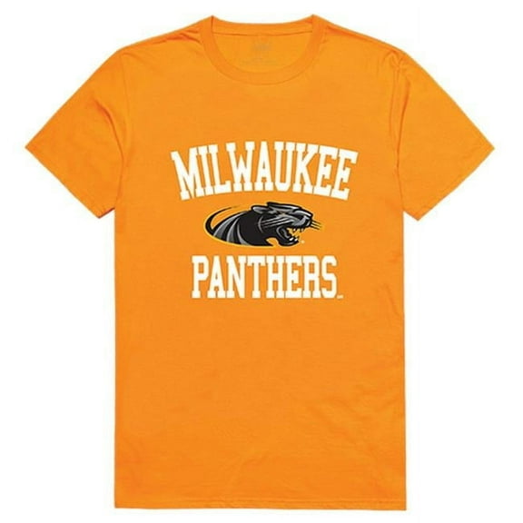 University of Wisconsin-Milwaukee Men Arch T-Shirt, Gold - Large