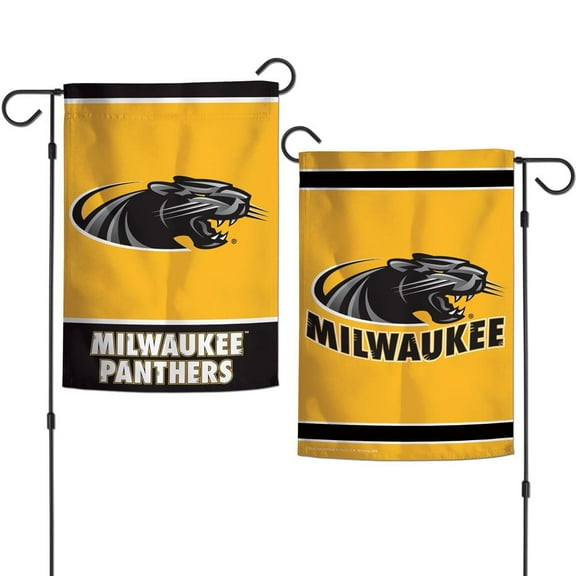 University of WisconsinMilwaukee Panthers 12.5 x 18" Double Sided Yard and Garden College Banner Flag Is Printed in the USA