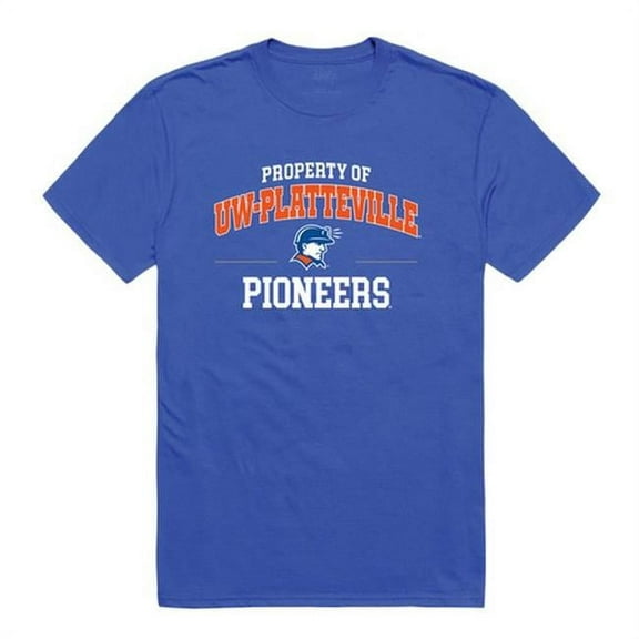 University of Wisconsin-Platteville Men Property T-Shirt, Royal - Small