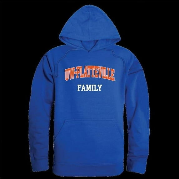 University of Wisconsin-Platteville Pioneers Family Hoodie, Royal - Medium
