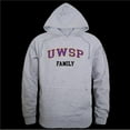 thumbnail image 1 of University of Wisconsin-Stevens Point Pointers Family Hoodie, Heather Grey - Large, 1 of 1
