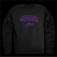 thumbnail image 1 of University of Wisconsin-Whitewater Warhawks Seal Crewneck Sweatshirt, Black - Medium, 1 of 1