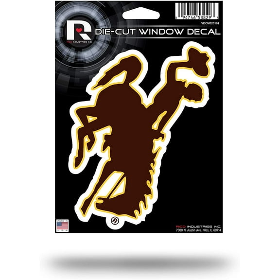 University of Wyoming Cowboys 5 Inch Die Cut Flat Vinyl Decal Sticker Adhesive Backing