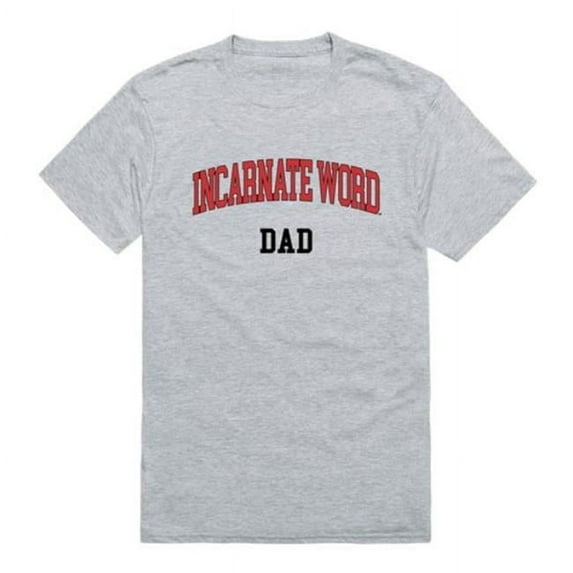 University of the Incarnate Word Cardinals College Dad T-Shirt, Heather Grey - Medium