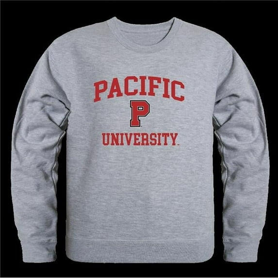 University of the Pacific Boxers Seal Crewneck Sweatshirt, Heather Grey - Small