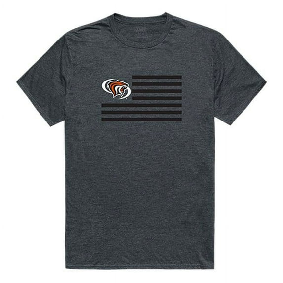 University of the Pacific Flag T-Shirt, Heather Charcoal 2 - Medium