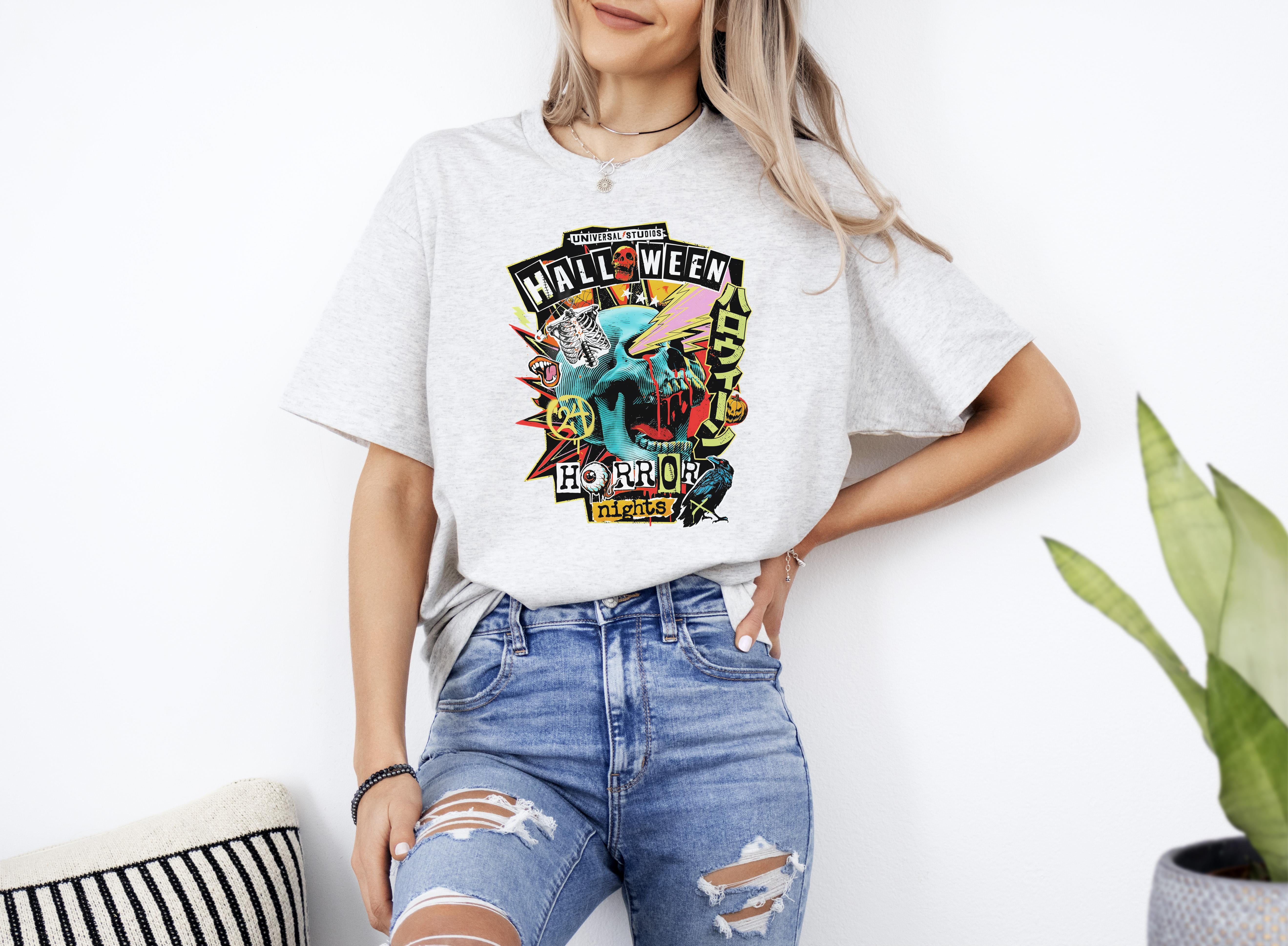 Universitystudioshalloweenhorrornights2024adult Shirt Up To 4XL