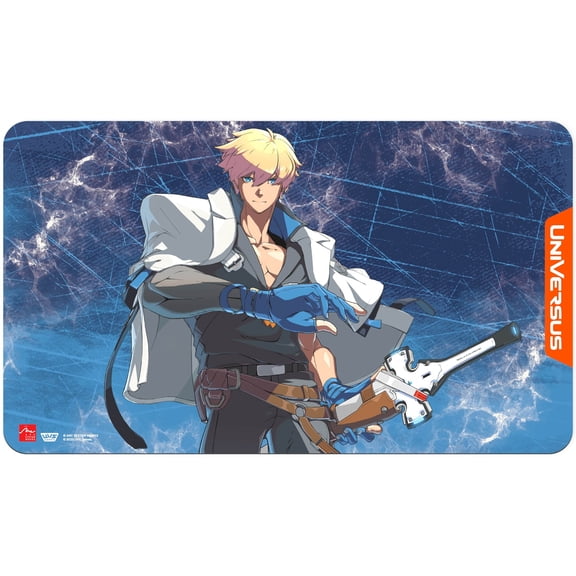 UniVersus: GUILTY GEAR - STRIVE - Playmat: Ky Kiske - 24x14" Neoprene Mat, Exclusive Character Art, Tabletop Trading Card Game Accessory, Collectible