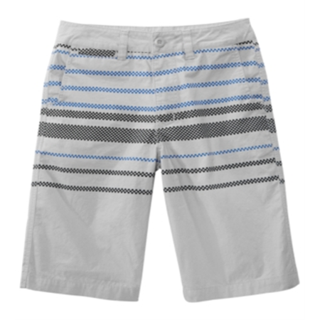 Univibe Big Boy's Sector Regular Fit Checker Stripe Shorts Gray Size 16