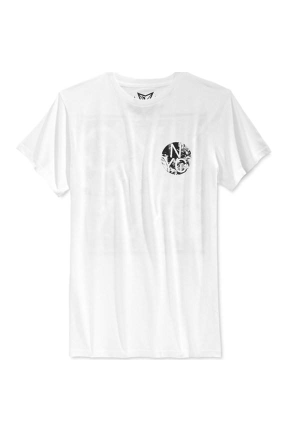 Mens Big Apple Graphic T-Shirt, White, Small