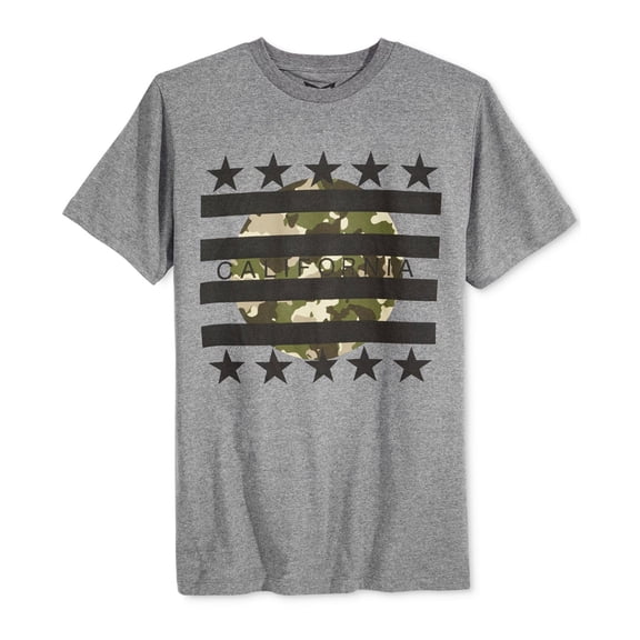 Univibe Mens California Graphic T-Shirt, Grey, Small