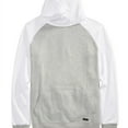thumbnail image 1 of Univibe Mens Raglan Funnel Neck Sweatshirt, White, Medium, 1 of 3