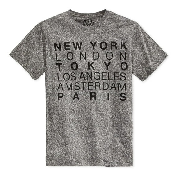 Univibe Mens Whereabouts Graphic T-Shirt, Black, Small