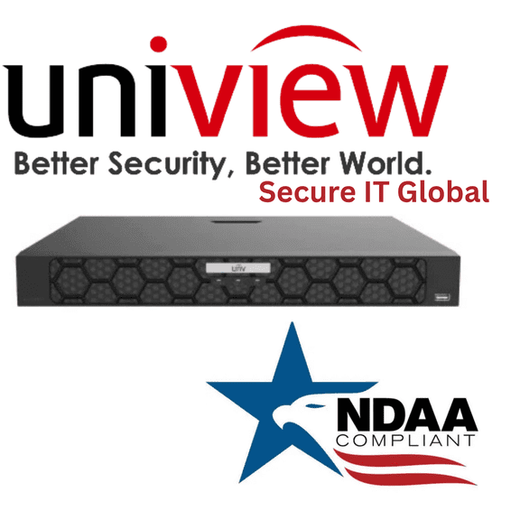 Uniview NDAA 32Channel PoE AI NVR 16MP Recording, 64TB Storage, 4K Output, Smart Video Analytics From Secure IT Global