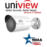 Uniview NDAA 4MP Bullet IP Security Camera 2.8mm Lens, Smart IR & Built-in Mic   From Secure IT Global
