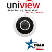 Uniview NDAA 5MP Fisheye IP Security Camera 1.4mm Panoramic Lens & Smart Detection   From Secure IT Global