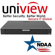 Uniview NDAA 8 Channel PoE AI NVR   16 MP Recording, 2  10 TB SATA, Ultra265, 4K HDMI + VGA, AI Smart Analytics   From Secure IT Global
