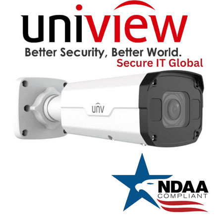 Uniview NDAA 8MP Bullet IP Security Camera 2.8~12mm Lens, Smart IR & Built-in Mic – From Secure IT Global