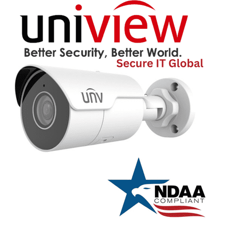 Uniview NDAA 8MP Bullet IP Security Camera 2.8mm Lens, Smart IR & Built-in Mic – From Secure IT Global