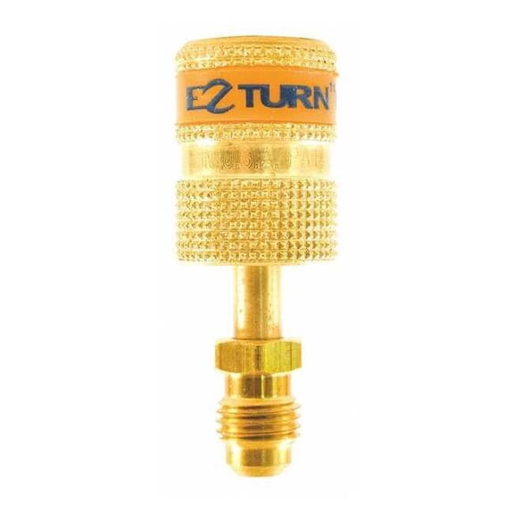 Uniweld Anti-Blowback Hose Adaptor,Gold,13/16" L EZAB