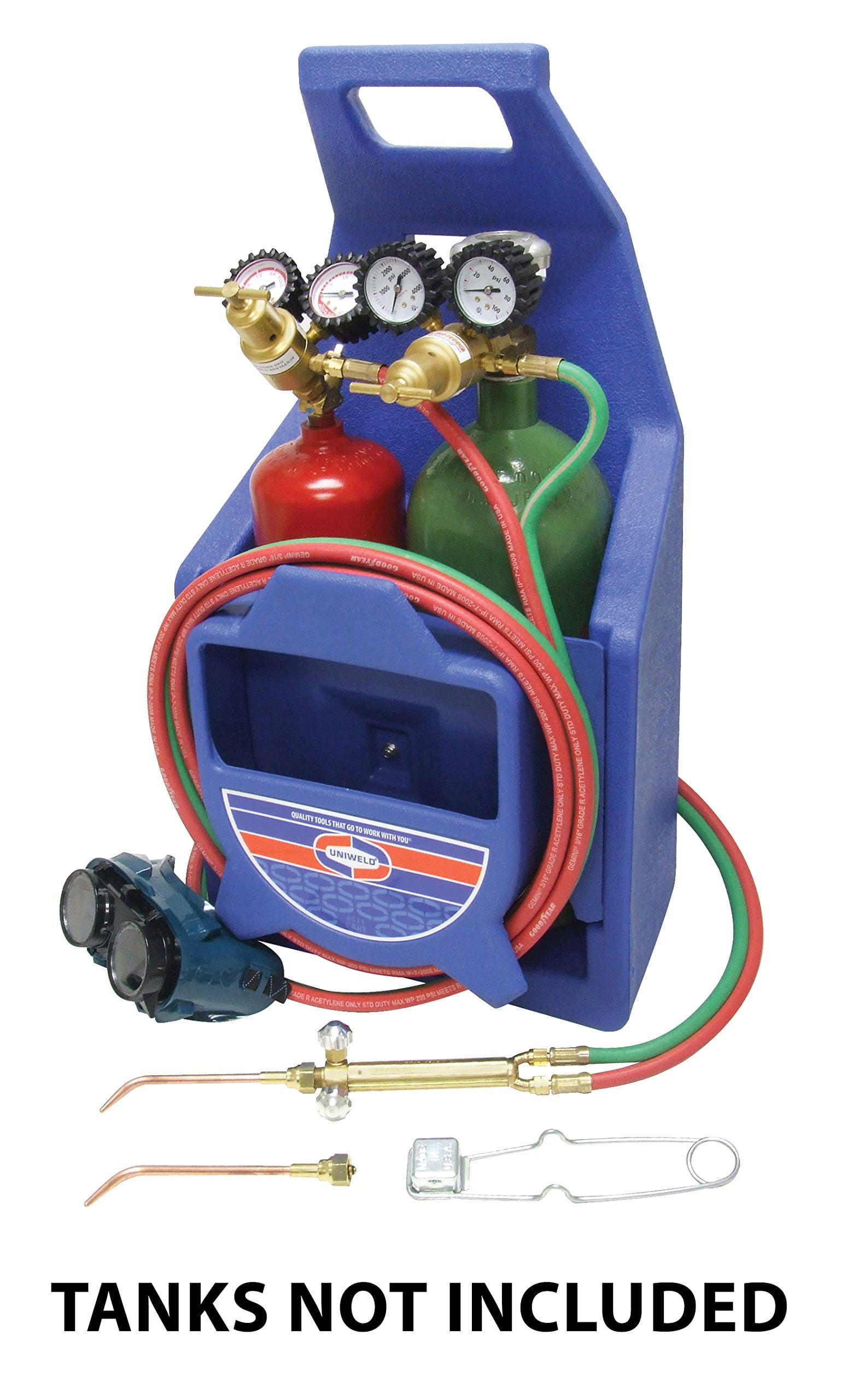 Uniweld KC100P Welder Kit, Centurion Weld and Braze Outfit with Tips