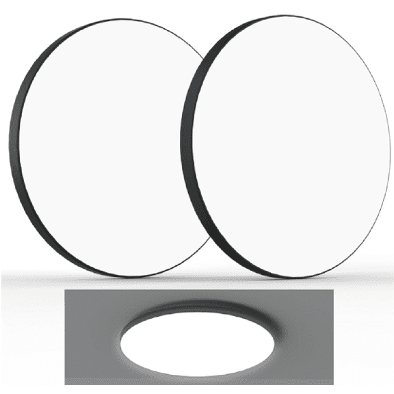 UniwillX LED luminaires,Flush Mount Ceiling Light - 30W, 12" Round Flat LED Fixture, 5000K Daylight White, 3000LM - Modern Panel Lamp for Bathroom, Kitchen, Bedroom, Hallway