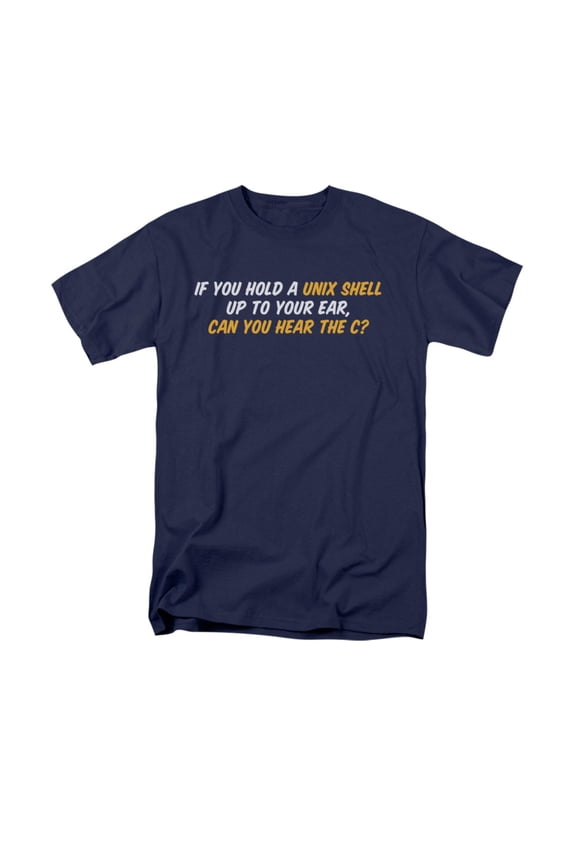 Unix Shell Funny Computer Joke Adult T-Shirt