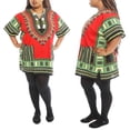thumbnail image 1 of Unixex African Traditional Tunic Dashki Top Wide Elbow Dashiki Tunic Top, 1 of 2