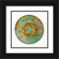 thumbnail image 1 of Unknown 10th Century Persian Artisan 15x15 Black Ornate Wood Framed with Double Matting Museum Art Print Titled - Green and Brown Bowl, 1 of 4