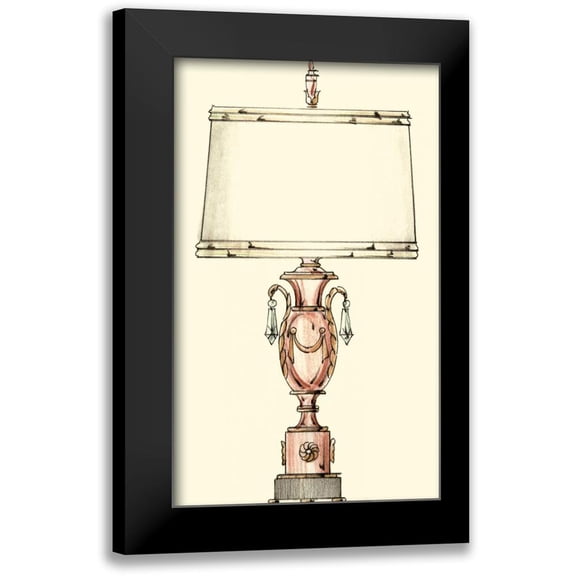 Unknown 10x14 Black Modern Framed Museum Art Print Titled - Boudoir Lamp I