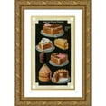 thumbnail image 1 of Unknown 10x14 Gold Ornate Wood Framed with Double Matting Museum Art Print Titled - French Pastries IV, 1 of 4