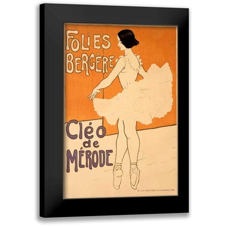 Unknown 11x14 Black Modern Framed Museum Art Print Titled - Folies-Bergere/Cleo De Merode