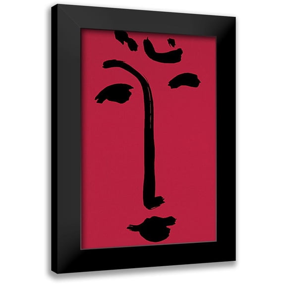 Unknown 11x14 Black Modern Framed Museum Art Print Titled - Red Face