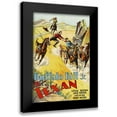 thumbnail image 1 of Unknown 11x14 Black Modern Framed Museum Art Print Titled - Vintage Westerns: Texan, 1 of 5