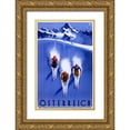 thumbnail image 1 of Unknown 11x14 Gold Ornate Wood Framed with Double Matting Museum Art Print Titled - Österreich, 1 of 4