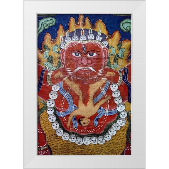 Unknown 11x14 White Modern Wood Framed Museum Art Print Titled - Goddess Kali