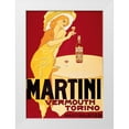 thumbnail image 1 of Unknown 11x14 White Modern Wood Framed Museum Art Print Titled - Martini, 1 of 4