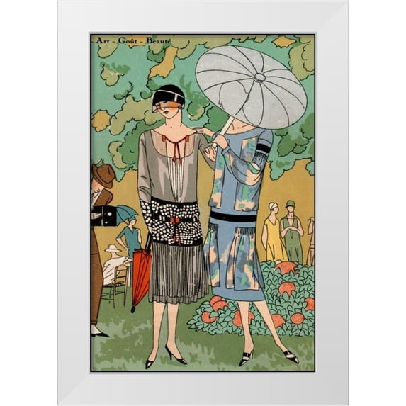 Unknown 11x14 White Modern Wood Framed Museum Art Print Titled - Vintage Couture VI