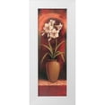 thumbnail image 1 of Unknown 11x24 White Modern Wood Framed Museum Art Print Titled - Potted Orchid White, 1 of 4