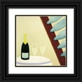 thumbnail image 1 of Unknown 12x12 Black Ornate Wood Framed with Double Matting Museum Art Print Titled - Bubbly, 1 of 4