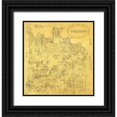 thumbnail image 1 of Unknown 12x12 Black Ornate Wood Framed with Double Matting Museum Art Print Titled - Grayson County Texas - 1853, 1 of 4
