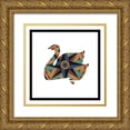 thumbnail image 1 of Unknown 12x12 Gold Ornate Wood Framed with Double Matting Museum Art Print Titled - Hex Swan, 1 of 4