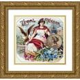 thumbnail image 1 of Unknown 12x12 Gold Ornate Wood Framed with Double Matting Museum Art Print Titled - Legal Tender, 1 of 4