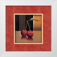thumbnail image 1 of Unknown 12x12 White Modern Wood Framed Museum Art Print Titled - Cherry with Red Border, 1 of 4