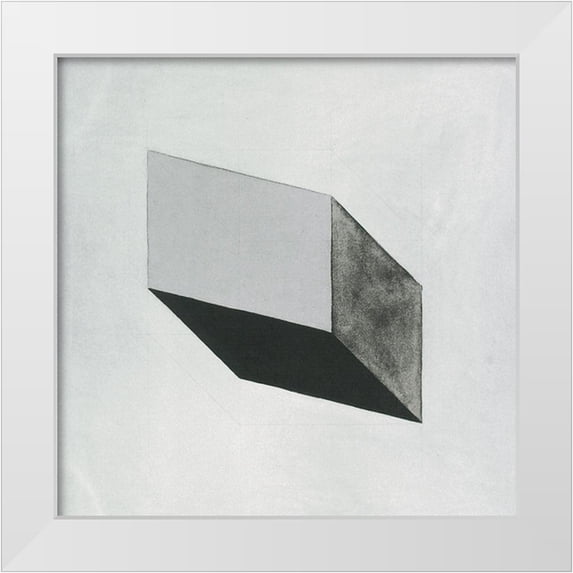 Unknown 12x12 White Modern Wood Framed Museum Art Print Titled - Geometry