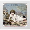 thumbnail image 1 of Unknown 12x12 White Modern Wood Framed Museum Art Print Titled - Mischief, 1 of 4